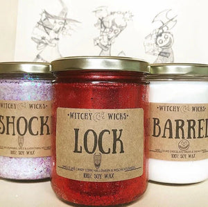 Lock, Shock & barrel 100% Soy Wax Candle Pack