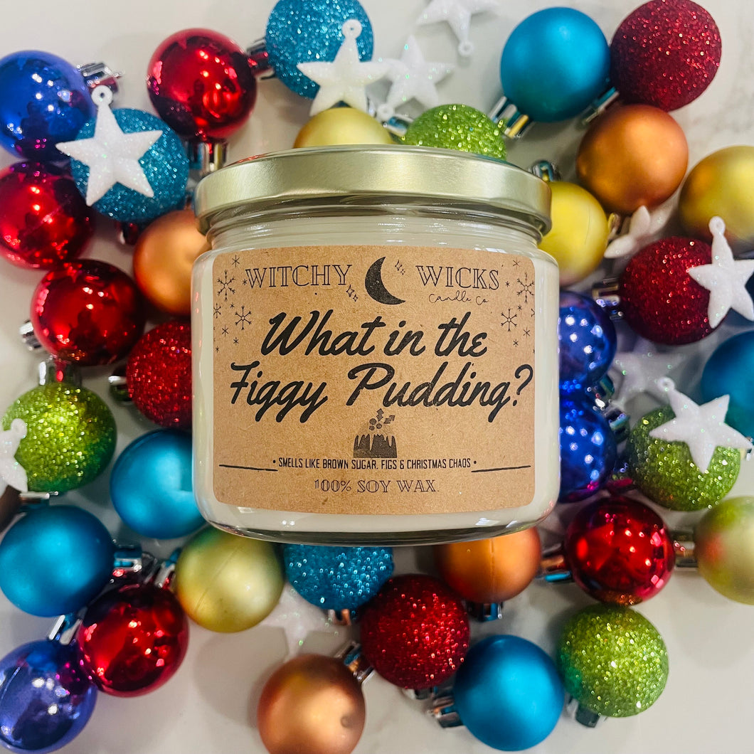 What in the Figgy Pudding 100% Soy Wax Candle