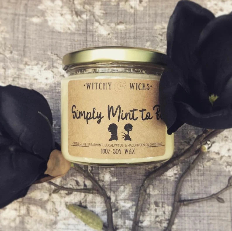 Simply Mint to Be 100% Soy Wax Candle~ Nightmare Before Christmas Inspired