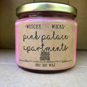 Pink Palace Apartments 100% Soy Wax Candle