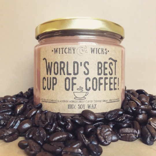 World's Best Cup of Coffee 100% Soy Wax Candle